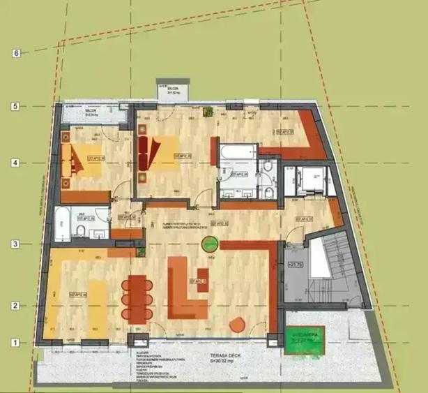 Penthouse cu 3 camere decomandat în Dacia