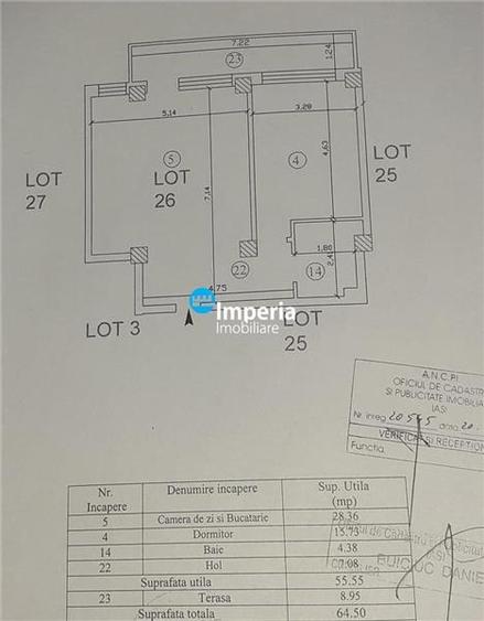 Apartament cu 2 camere decomandat în Copou