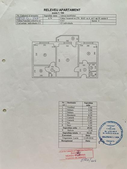 Apartament cu 2 camere decomandat în Tineretului