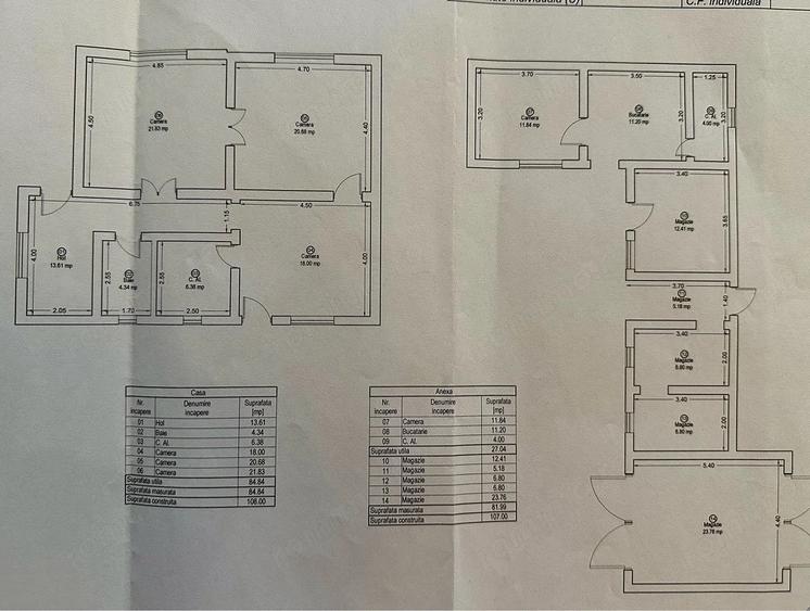 Casă cu 3 camere cu Teren 2868 Mp în Gavojdia