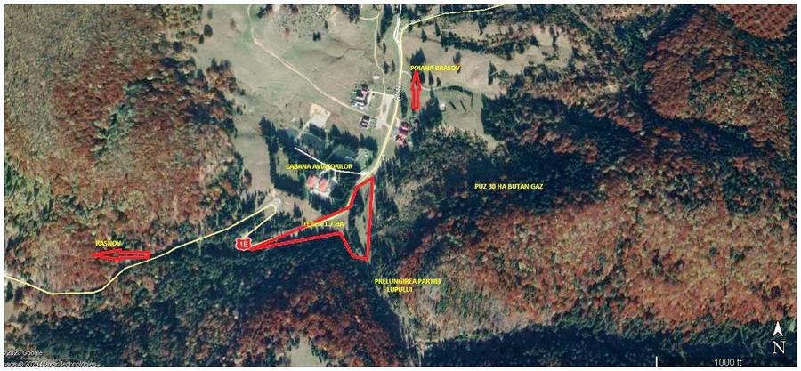 Teren Construcții intravilan de 17800 mp, în Poiana Brașov