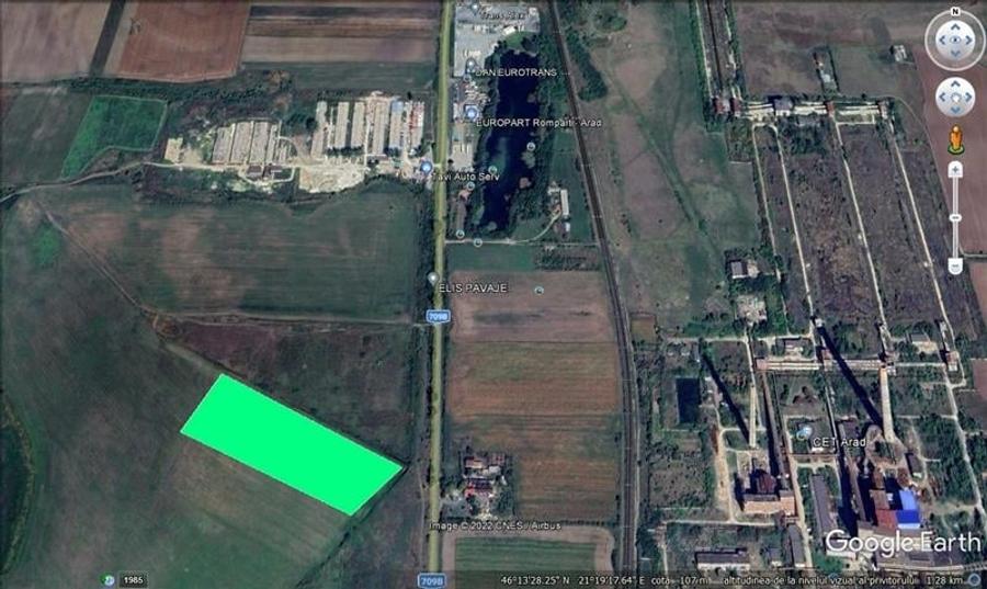 Teren agricol intravilan de 10000 mp, în Exterior Nord