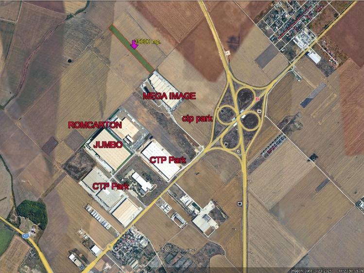 Teren Construcții extravilan de 35000 mp, în Central