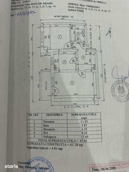 Apartament cu 2 camere în Central