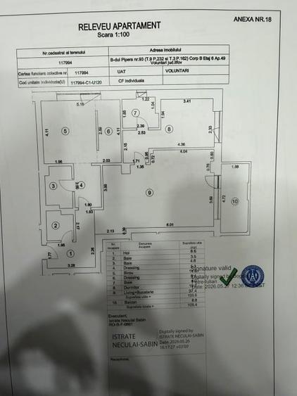 Apartament cu 3 camere decomandat în Pipera