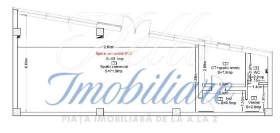 Spațiu comercial, de 89.099998474121 mp, în Dâmbul Rotund