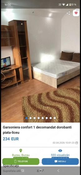 Garsonieră decomandată în Dorobanți