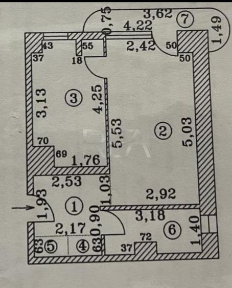 Apartament cu 2 camere semidecomandat, mobilat în Tineretului