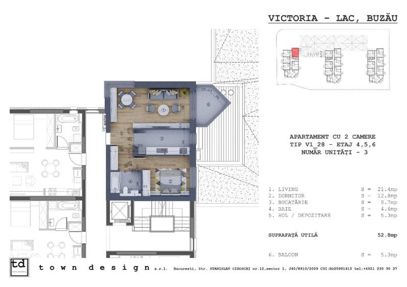 Apartament cu 2 camere decomandat, mobilat în Broșteni