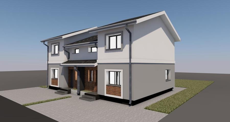 Duplex cu 3 camere cu Canalizare în Moșnița Nouă