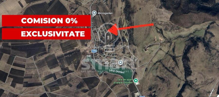 Teren pentru constructie Chinteni, zona Lacurilor front la 2 strazi