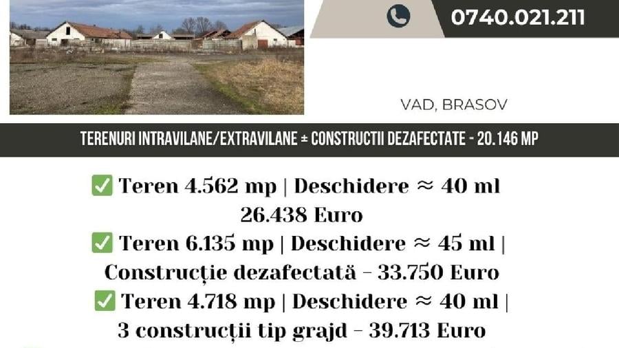 Teren extravilan de 20146 mp, în Șercaia