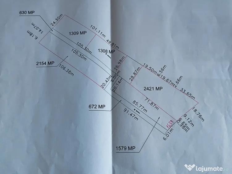 Teren de 2062 mp, în Schit-Orășeni