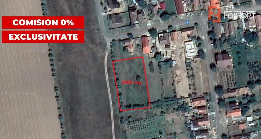 Teren Construcții intravilan de 3000 mp, în Pădureni (Jebel)