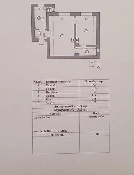 Apartament cu 2 camere semidecomandat în Floreasca