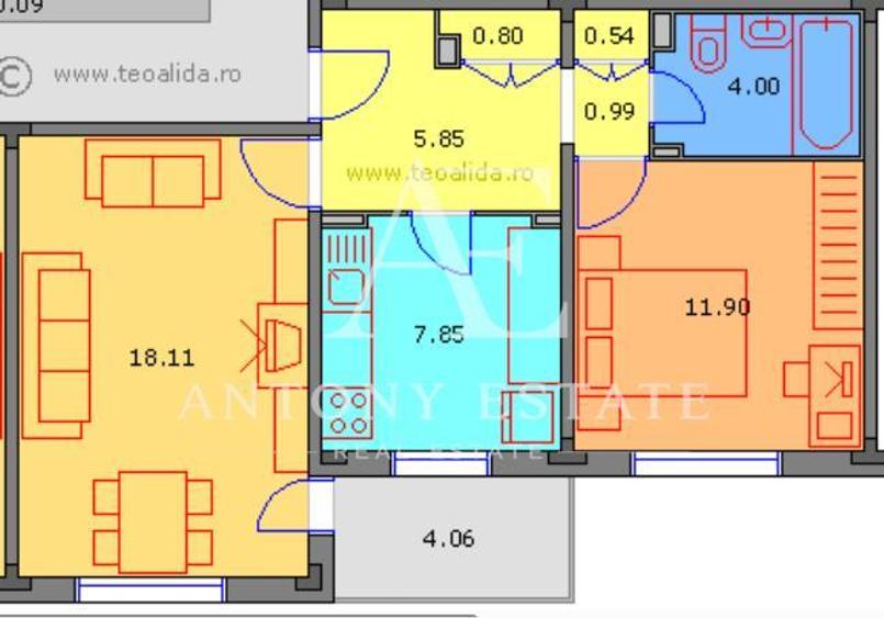 Antony Estate | Apartament de inchiriat, 2 camere - Zona Decebal - Oradea - 10