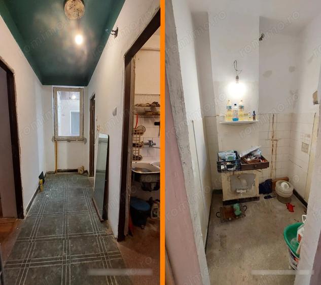 Apartament cu 3 camere semidecomandat în Est
