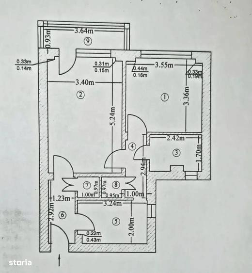 Apartament cu 2 camere decomandat în Pantelimon