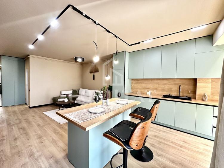 Apartament cu 2 camere semidecomandat, mobilat în Florești