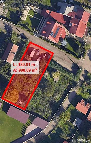 Teren de 1000 mp, în Central