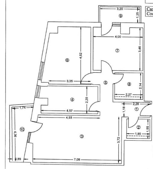 Apartament cu 3 camere decomandat, mobilat în Sisești