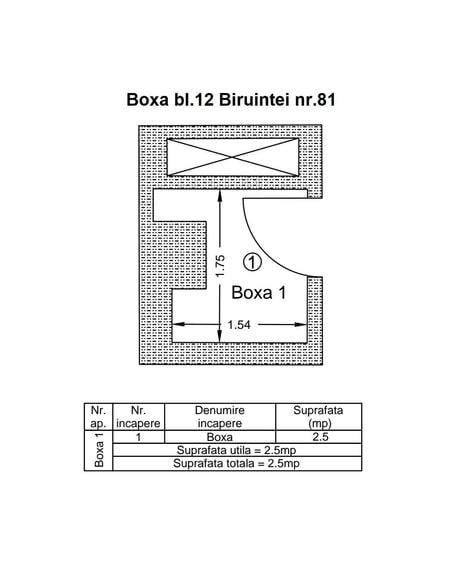 Spațiu comercial, de 2.5 mp, în Central