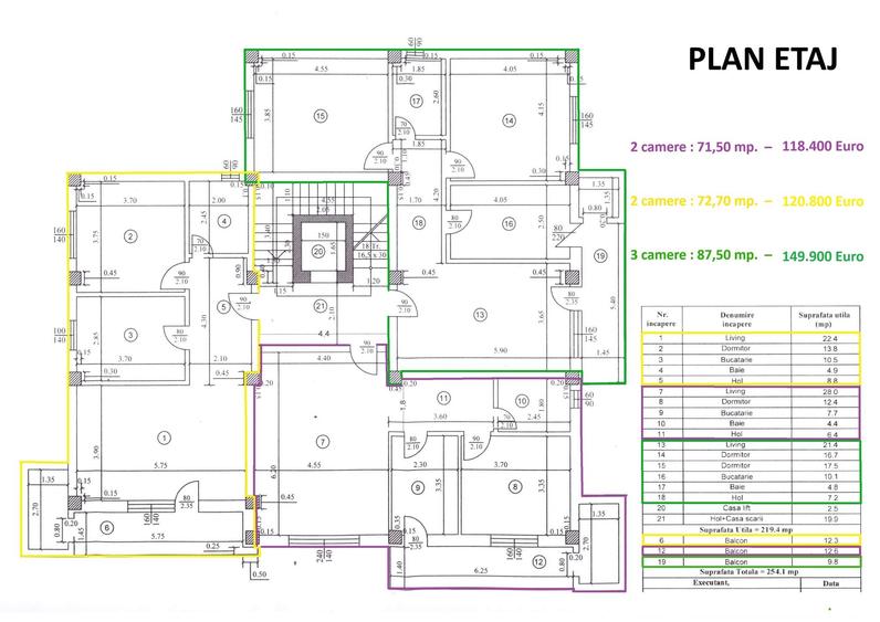 Apartament cu 2 camere în Central