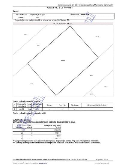 Teren Construcții intravilan de 526 mp, în Sânmartin