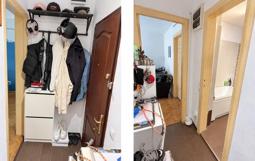 Apartament cu 3 camere semidecomandat în Dorobanți