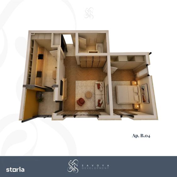 Apartament cu 2 camere în Șagului
