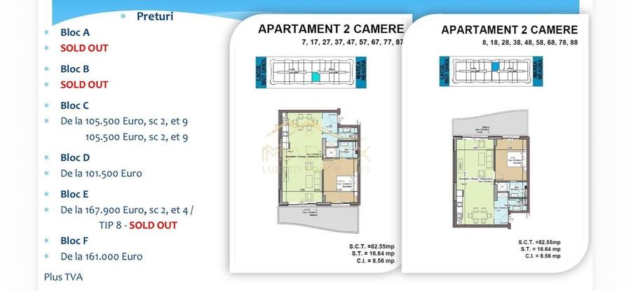 Apartament de vanzare 2 camere + 2 bai I Mamaia Nord I Malul Marii Negre - 23
