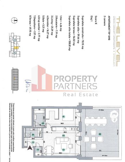 Apartament cu 2 camere în Dămăroaia