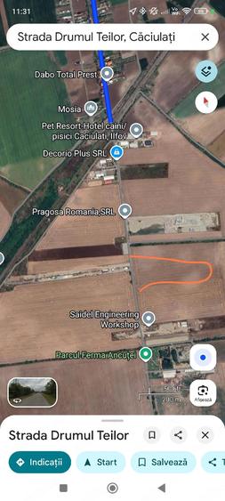 Teren de 1000 mp, în Căciulați