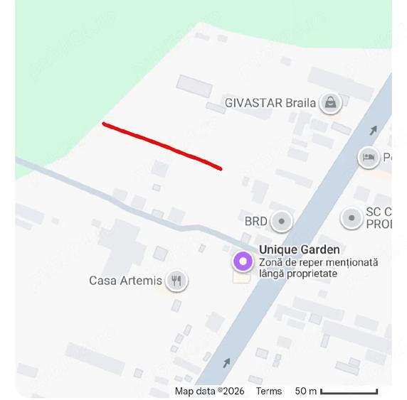 Teren de 3350 mp, în Vărsătura