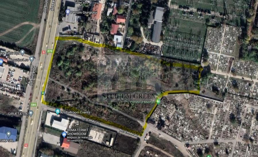 Teren de 23200 mp, în Giurgiului