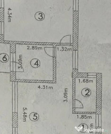 Apartament cu 3 camere decomandat în Mărăști