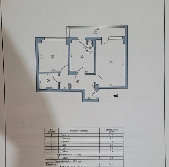Apartament cu 2 camere decomandat în Micro 18