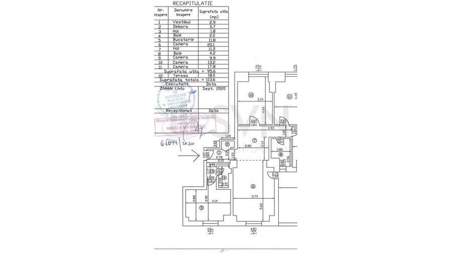 Apartament cu 4 camere decomandat în P-ța Unirii