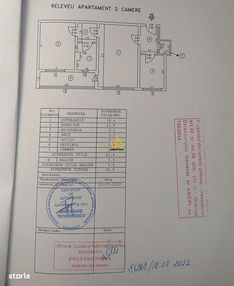 2 camere | 10 sec metrou Raul Doamnei | Renovat 2023 | Mobilat | Etaj - 3