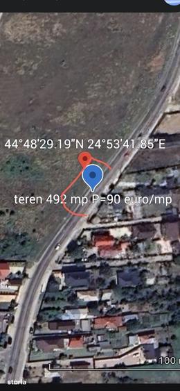 Teren de 492 mp, în Bradu