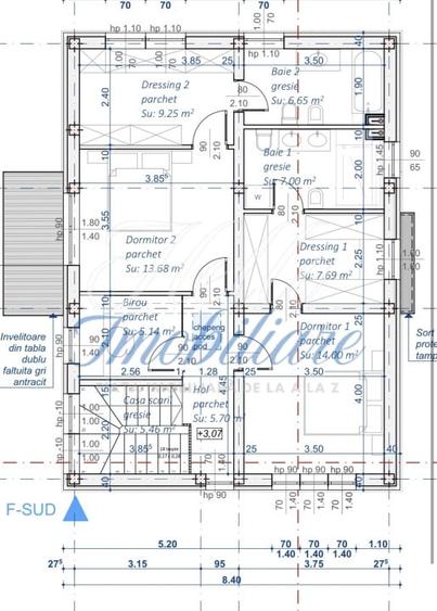 Casă individuală cu 4 camere cu Canalizare în Chinteni
