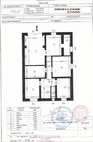 Casă individuală cu 5 camere cu Teren 90 Mp în Cotroceni