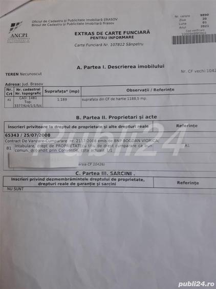 Teren în Sânpetru