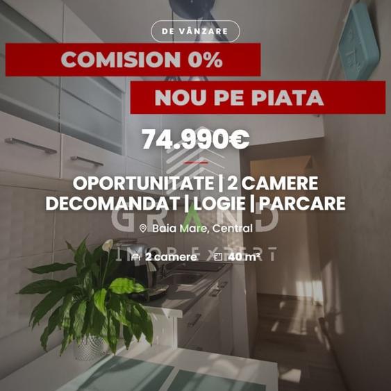 Apartament cu 2 camere decomandat, mobilat în Central