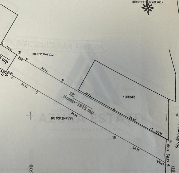 Teren Construcții intravilan de 1915 mp, în Sadu