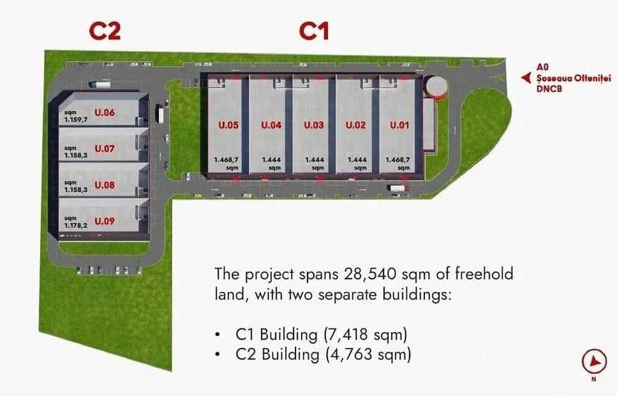 Spațiu comercial, de 1,158 mp, în Central