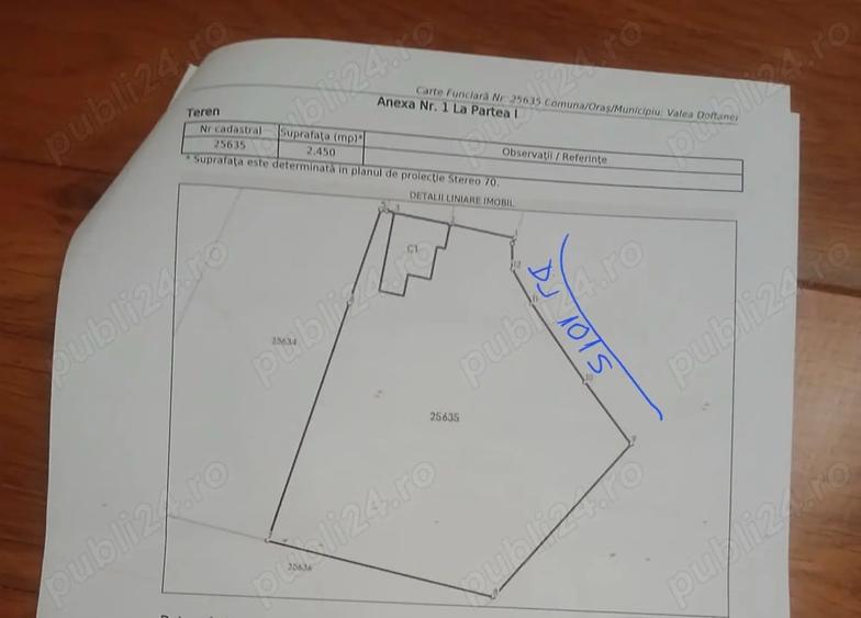 Teren de 1000 mp, în Valea Doftanei