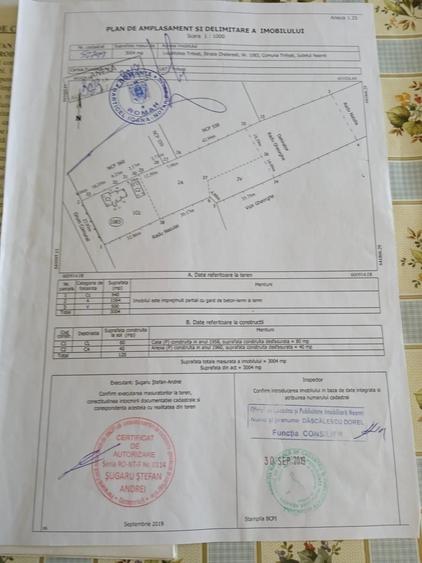 Casă cu 3 camere în Trifești