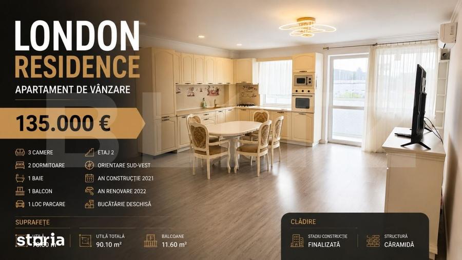 Apartament cu 3 camere decomandat în Sud
