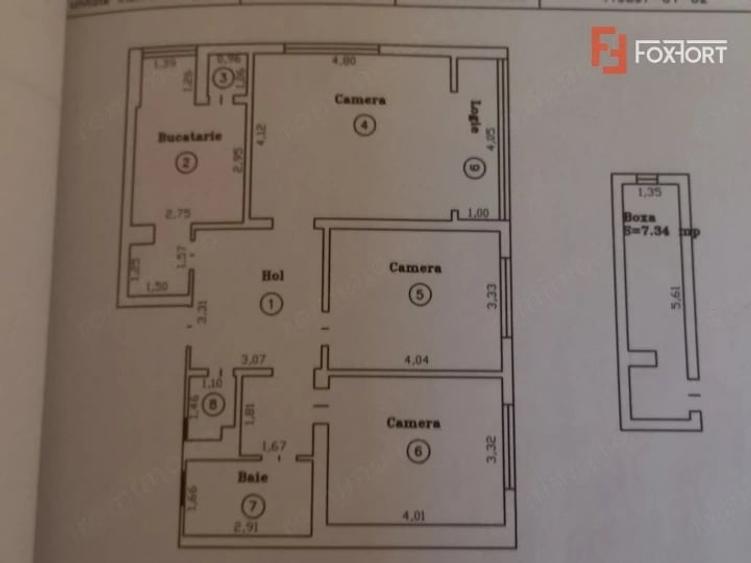 Apartament cu 3 camere de 77 mp utili - zona Tipografilor - 13